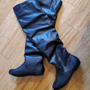 Black over the knee boot size 8